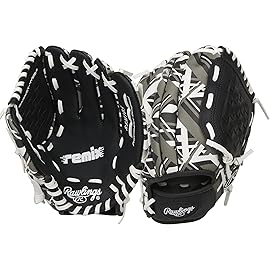 Rawlings | REMIX T-Ball & Youth Baseball Glove | Left Hand Throw | 10.5 | Black