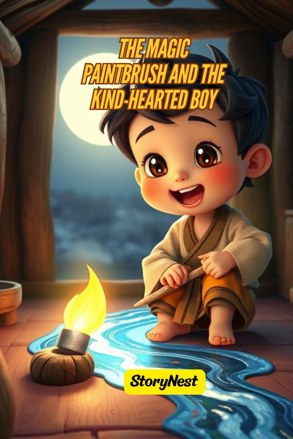 The Magic Paintbrush and the Kind-Hearted Boy: A Heartwarming Moral Story for Kids About Kindness, Sharing & Imagination: A Beautiful Bedtime Picture ... & Creative Thinking for Children Ages 4–8