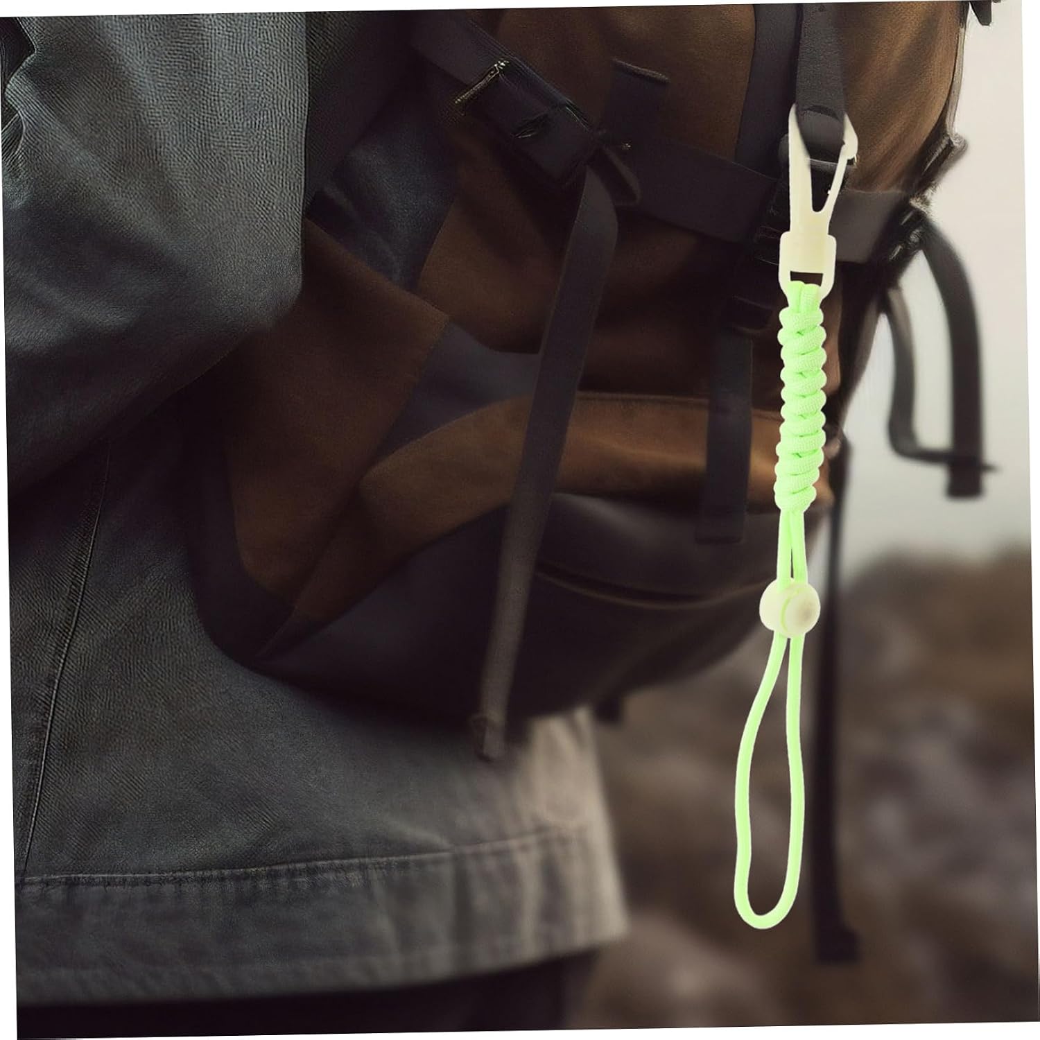 BESPORTBLE Scuba Diving Lanyard Luminous Buckle Rope for Diving Lights Camera Wrist Cable Safety Straps Underwater Gear