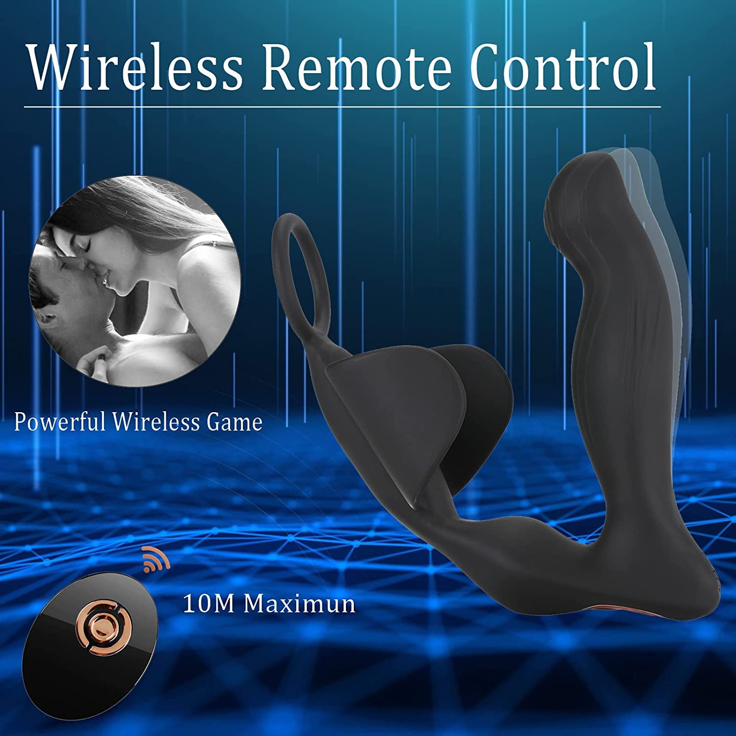 Sex Toys Masturbatore Maschile Sex Toys Masturbtore per Pene Automatico Stimolatore Prostatico Maschile con 9 Vibrazione Vibratore per Uomo Adatto Vibratore Anale Masturvatore Per Uomo
