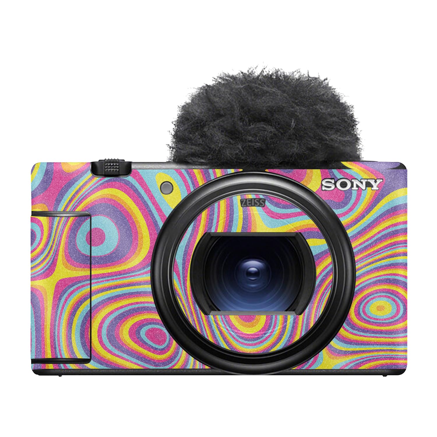 Glossy Glitter Camera Skin Compatible with Sony ZV-1 Mark II (2023) - Gobstopper - Premium 3M Vinyl Protective Wrap Decal Cover - Easy to Apply | Crafted in the USA by MightySkins