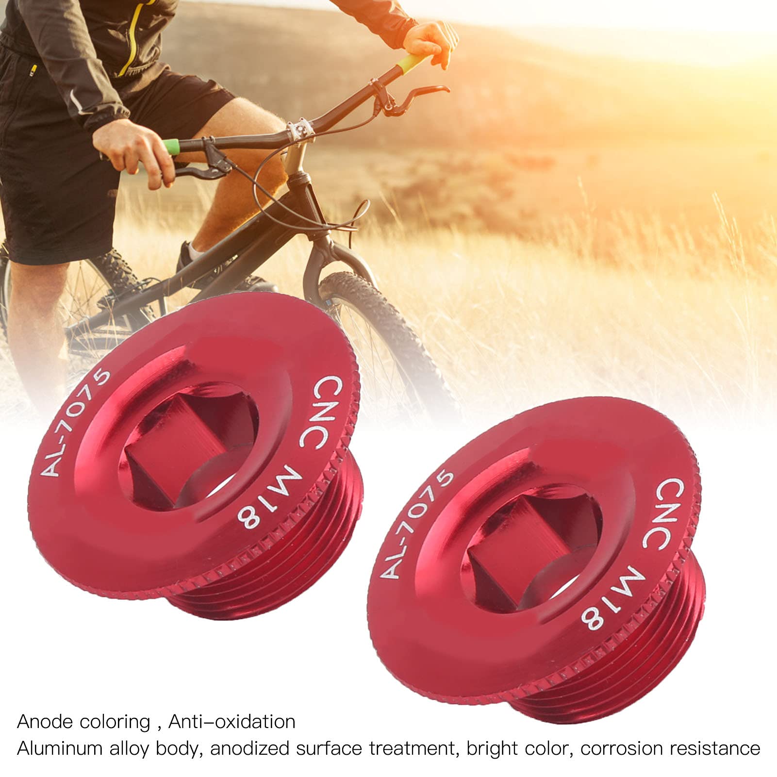 Vis De Manivelle De Vélo M18 En Alliage Aluminium 7075 – Lot De 3, Résistantes à La Corrosion | Pour Plateaux Creux, Compatible Shimano