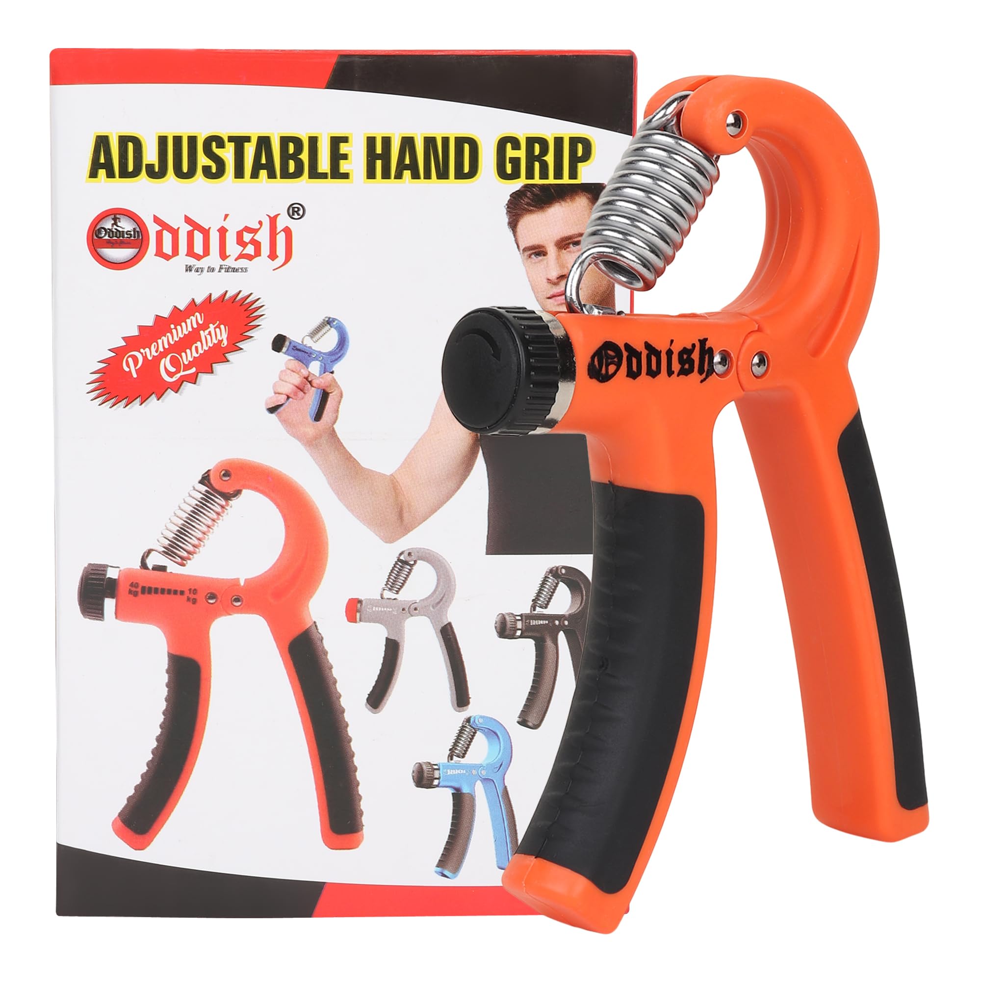 ODDISH HAND Gripper Strength Trainer Forearm Exerciser Hand Yoga Resistance Band Finger Expander Finger Extension Exerciser Climbing Finger Strengthener Guitar Best (HAND GRIP (R) SHAPE) (B0BXH9JMDS) Amazon Price History, Amazon Price Tracker