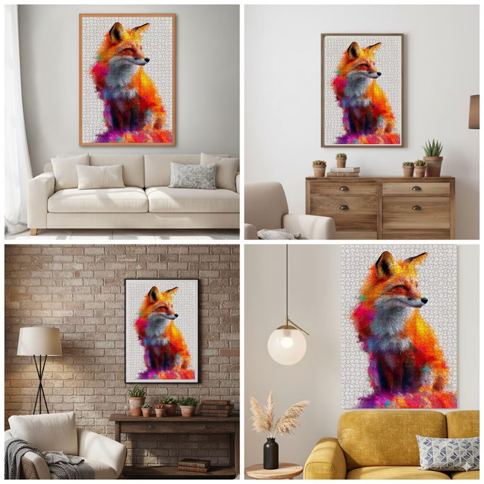 5000 Pezzi Puzzle Adulti - Animale & Arancione - Fabbricazione in Legno Robusto (Forma Classica) - Decorazione Murale con Poster - Prodotto Riservato ad Adulti e 14 Anni in Su (181x105cm) P3#833