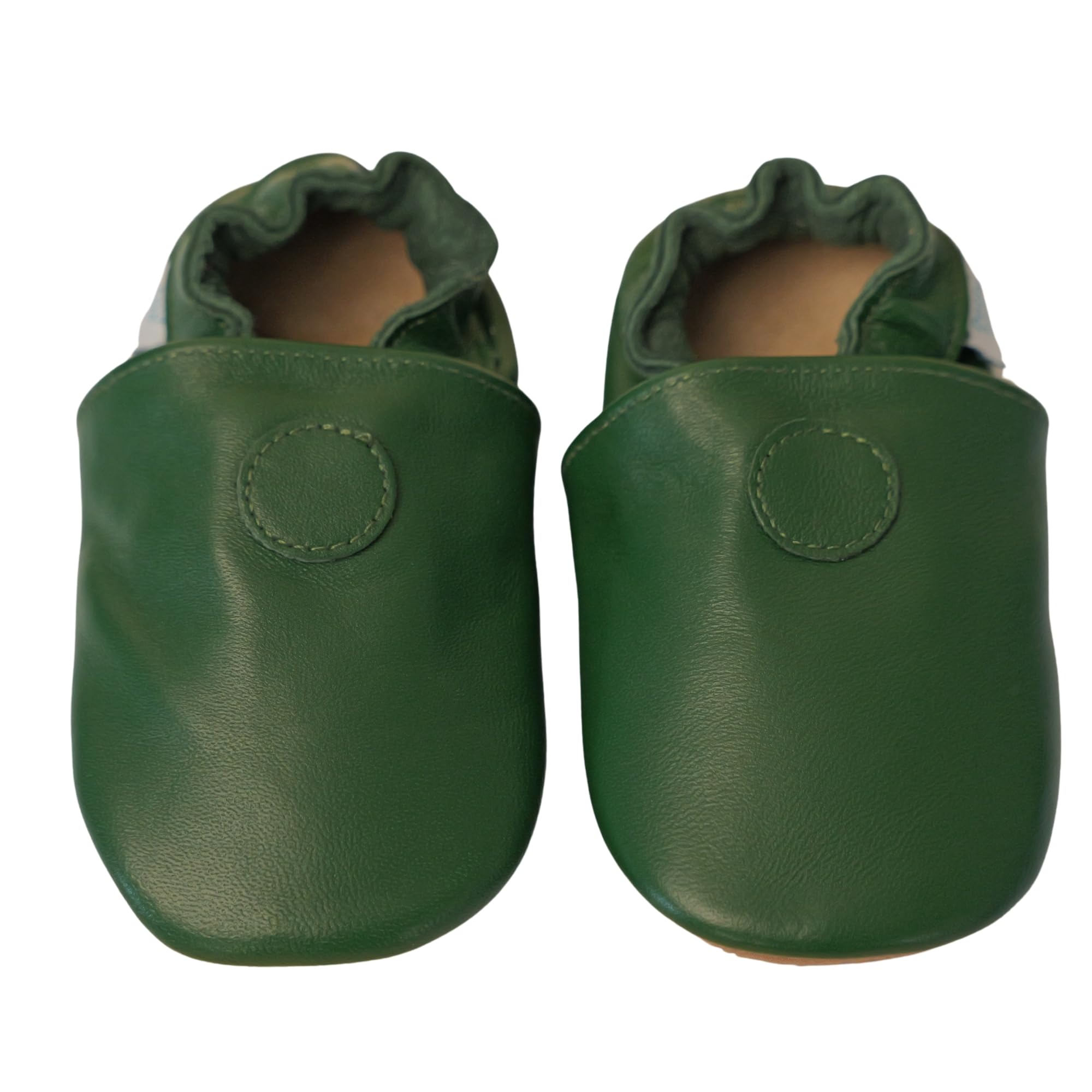 Dotty Fish Chaussures Pieds Nus en Cuir pour bébés et Enfants, Semelles en Caoutchouc. Légères, Souples et antidérapantes. Marque Britannique. Garçons et Filles, Tailles 18-24 Mois - 5-6 Ans