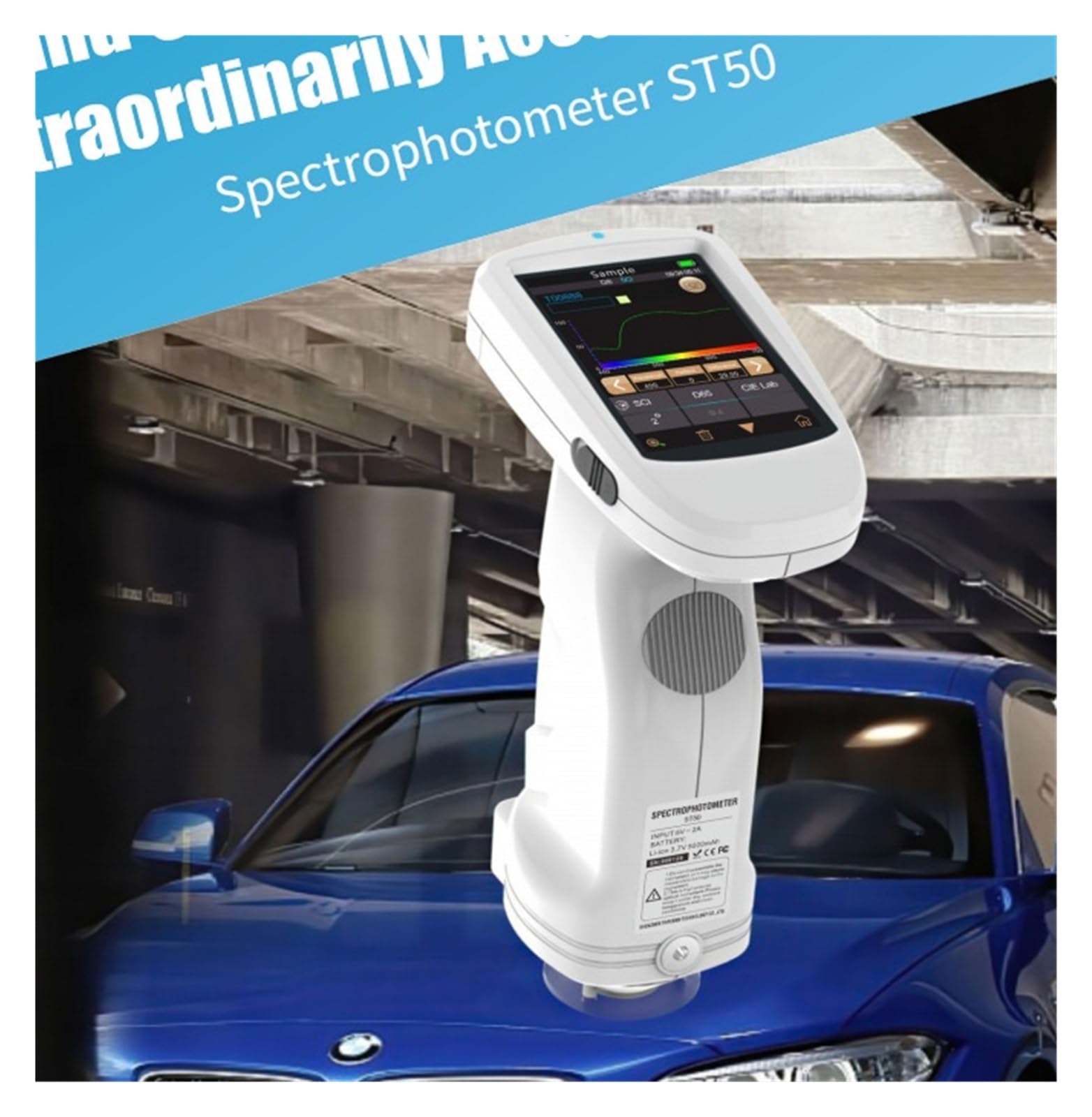 Colorímetro espectrofotómetro ST50 de la máquina analizadora de color de pintura automotriz 3nh Multifuncional(Wood Testing)