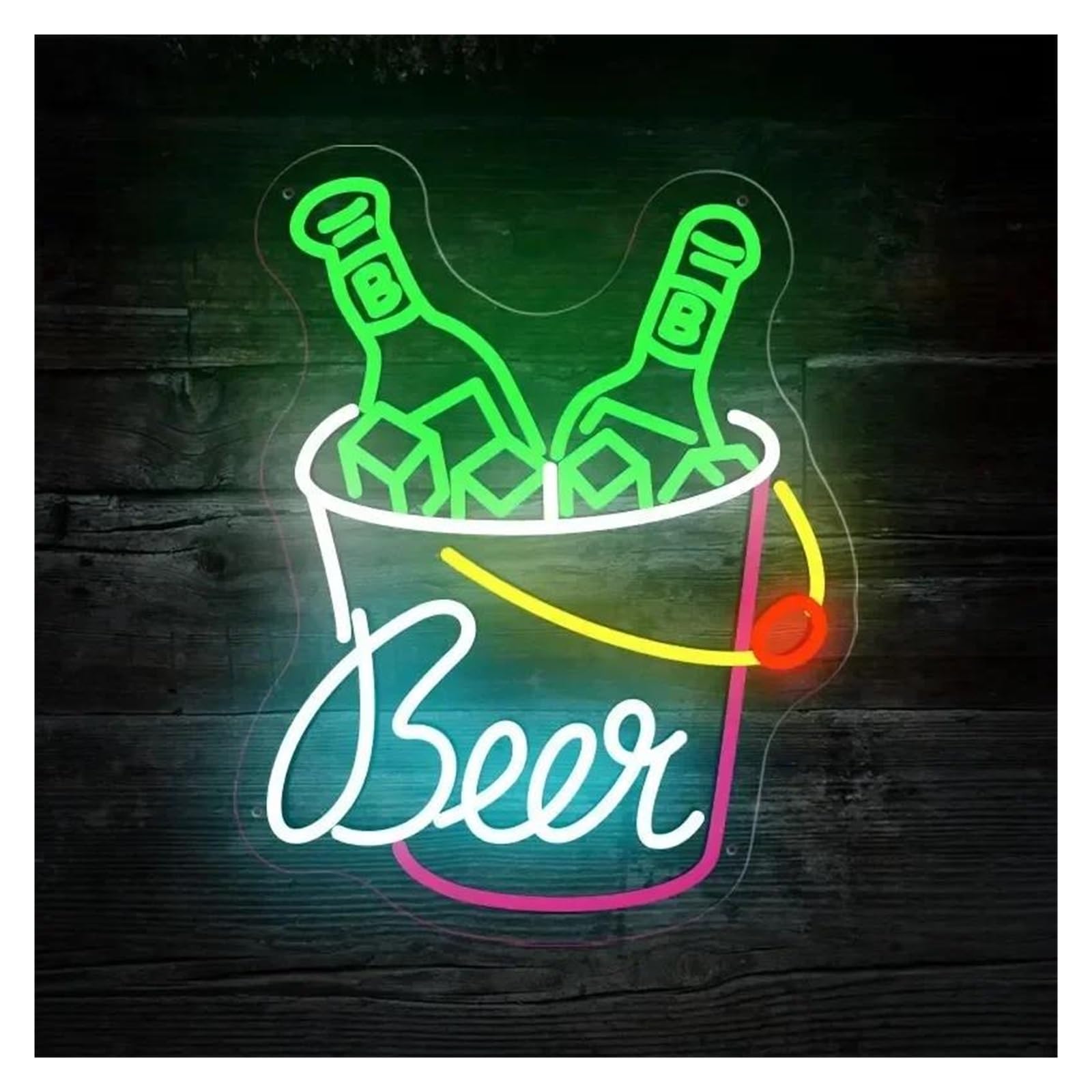 Insegna al Neon Bevande Luce Al Neon Alimentata Tramite USB, Luci Al Neon Per Birra Adatte Per Decorazioni Per Feste In Negozio Insegna Luminosa Insegne Commerciali 45cmx35cm