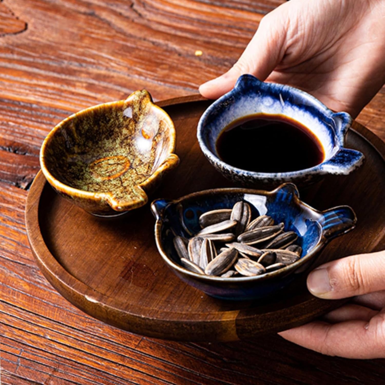 Bowl for Sauce Small Ceramic Sauce Dish for Holding Soy Ketchup Salad Dressing Etc