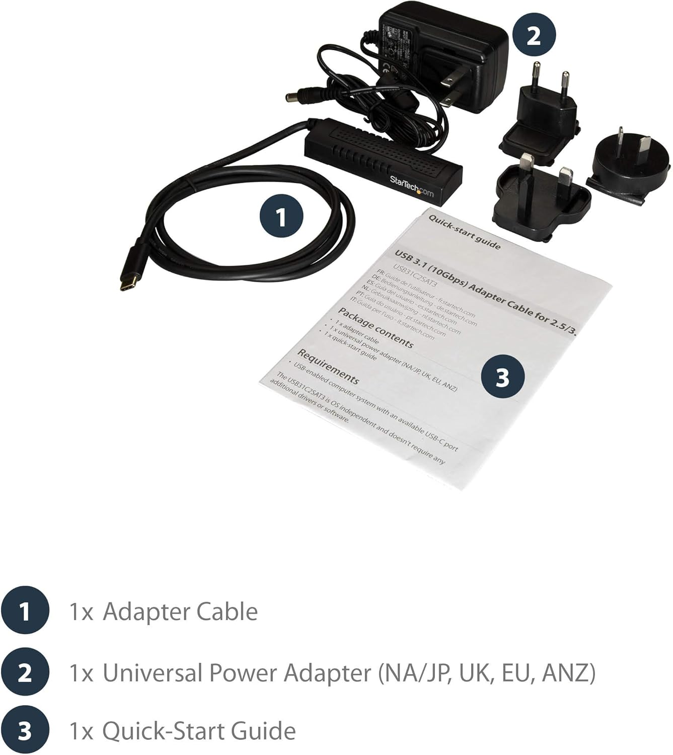 70% оƒƒ Evеrуthіng StarTech.com USB C to SATA Adapter Cable - for 2.5 / 3.5” SATA Drives - 10Gbps - USB 3.1 - SATA to USB Adapter - External Hard Drive Cable (USB31C2SAT3) Bеѕt Rеvіеw StarTech.com USB C to SATA Adapter Cable - for 2.5 / 3.5” SATA Drives - 10Gbps - USB 3.1 - SATA to USB Adapter - External Hard Drive Cable (USB31C2SAT3)