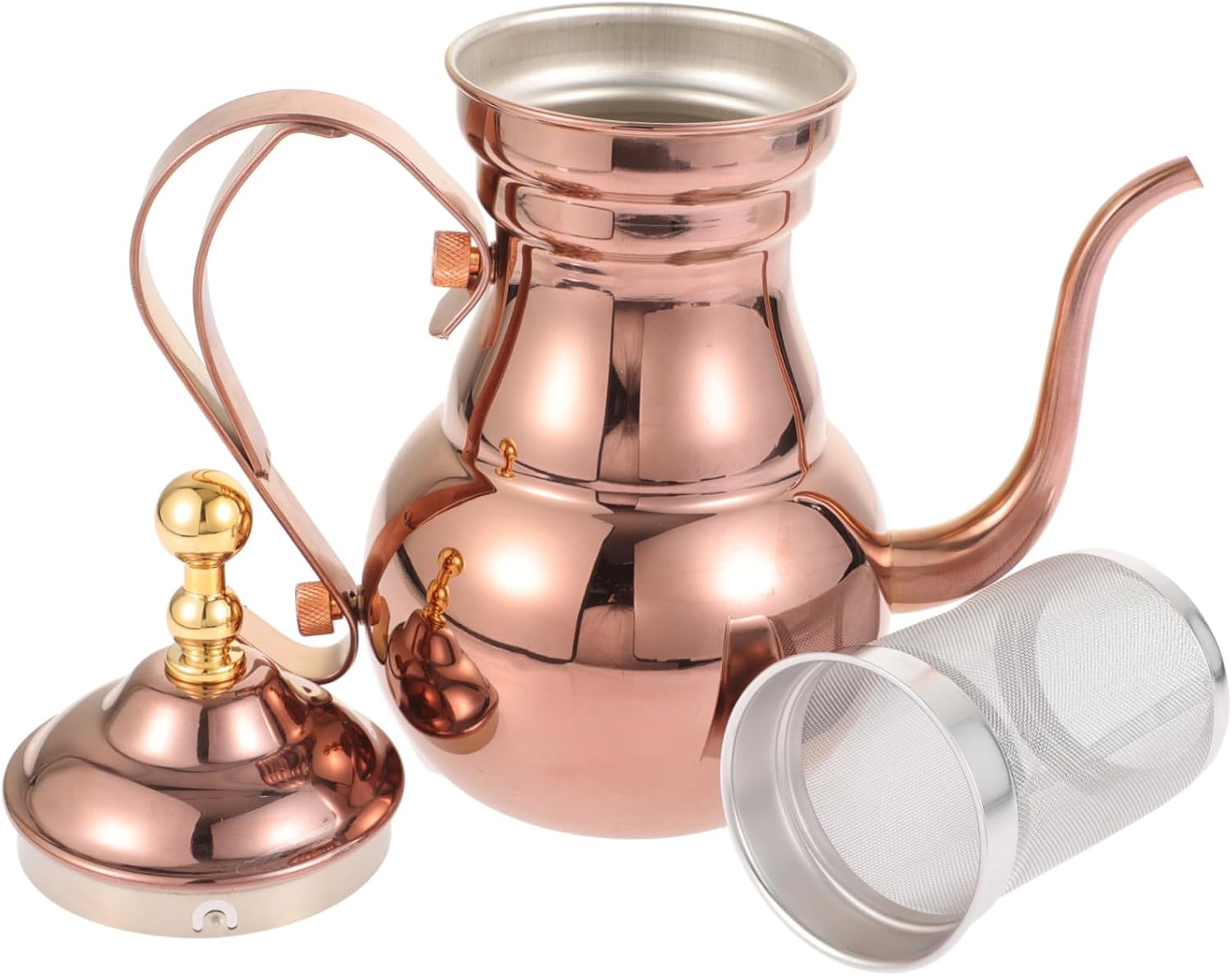 Arabia Tea Pot Arabic Coffee Pot Stainless Steel Tea Kettle Stainless Steel Coffee Pot Commercial Filter Arabic Teapot with Infuser