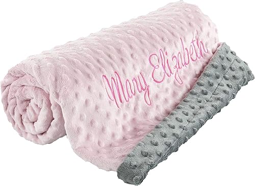 berry bebe Personalized Baby Blanket for Girls and Boys, Ships