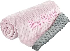 berry bebe Personalized Baby Blanket for Girls and Boys Ships from USA Custom Baby Blankets Personalized Gifts with