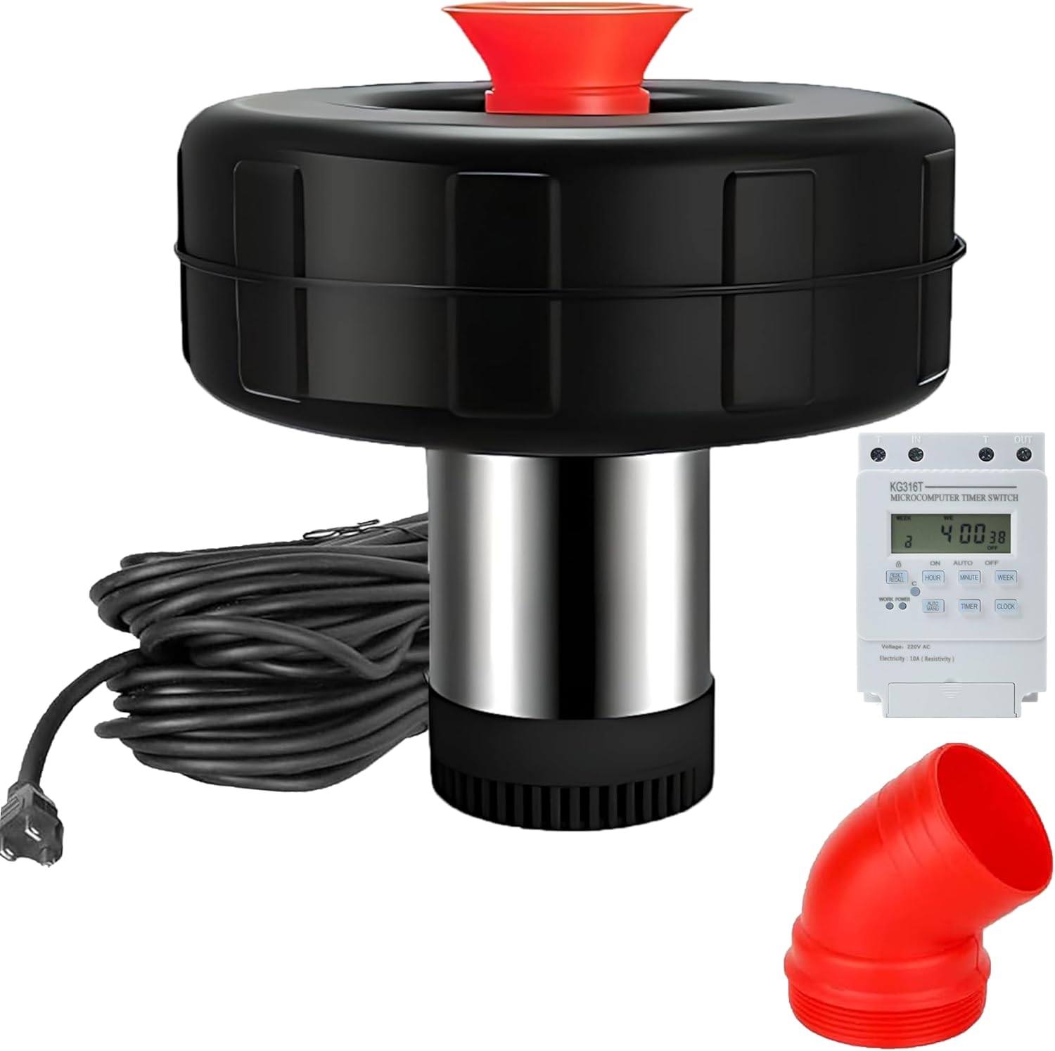 Pond Fountain Aerator-1HP 750WPond Fountain-110V Stainless Steel Floating Fountain, 100 Feet Power Cord, for Ponds and Lakes 2025