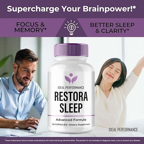 Miniatura 5 de RestoraSleep Capsules, suplemento oficial RestoraSleep para la salud cerebral y apoyo de la memoria, máxima fuerza, píldoras nootrópicas de fórmula