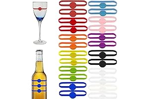 Reusable Cup Markers for Parties, Set of 24