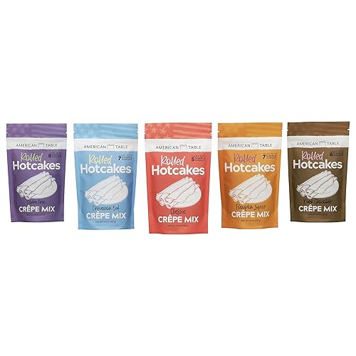 Miniatura 8 de American Table - Mezcla clásica de crepas enrolladas para hotcakes de American Table, hecha con harina de trigo orgánica cultivada en Estados Unidos