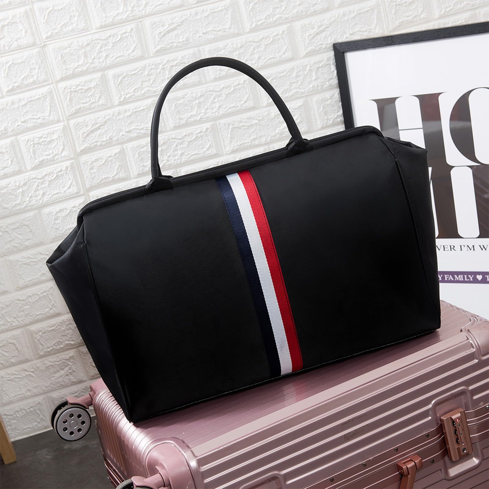 Przestronna rekreacyjna przenośna torba podróżna, organizer na ubrania, buty, laptopy, kompaktowa konstrukcja, łatwa przenośność, torba sportowa