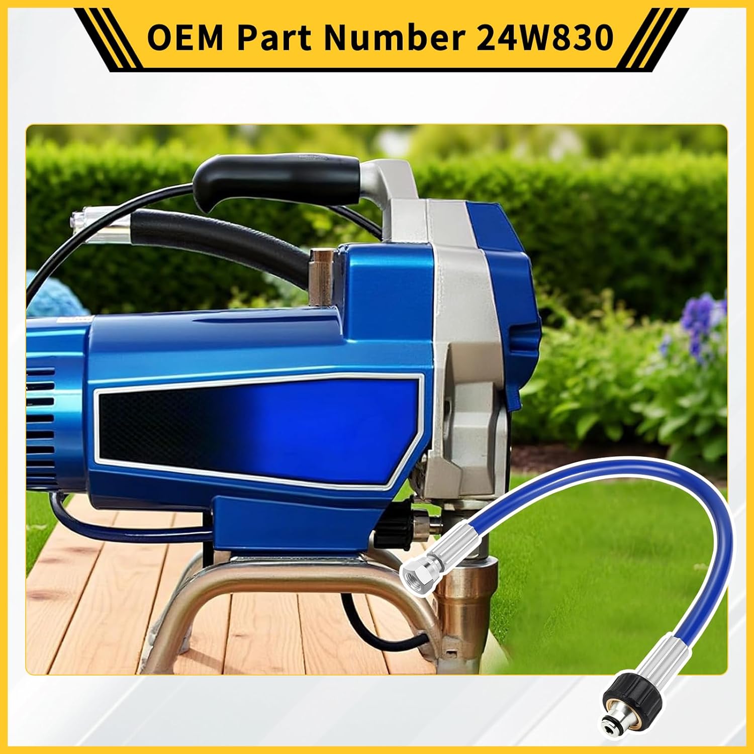 GregYoung 24W830 Airless Pc Sprayer Pump Hose Kit,Coupled Hose Compatible with 390 PC 490 PC 495 PC Airless Sprayer