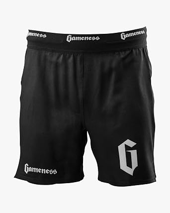 Gameness Men's Lined Pro Grappling Short Black Medium