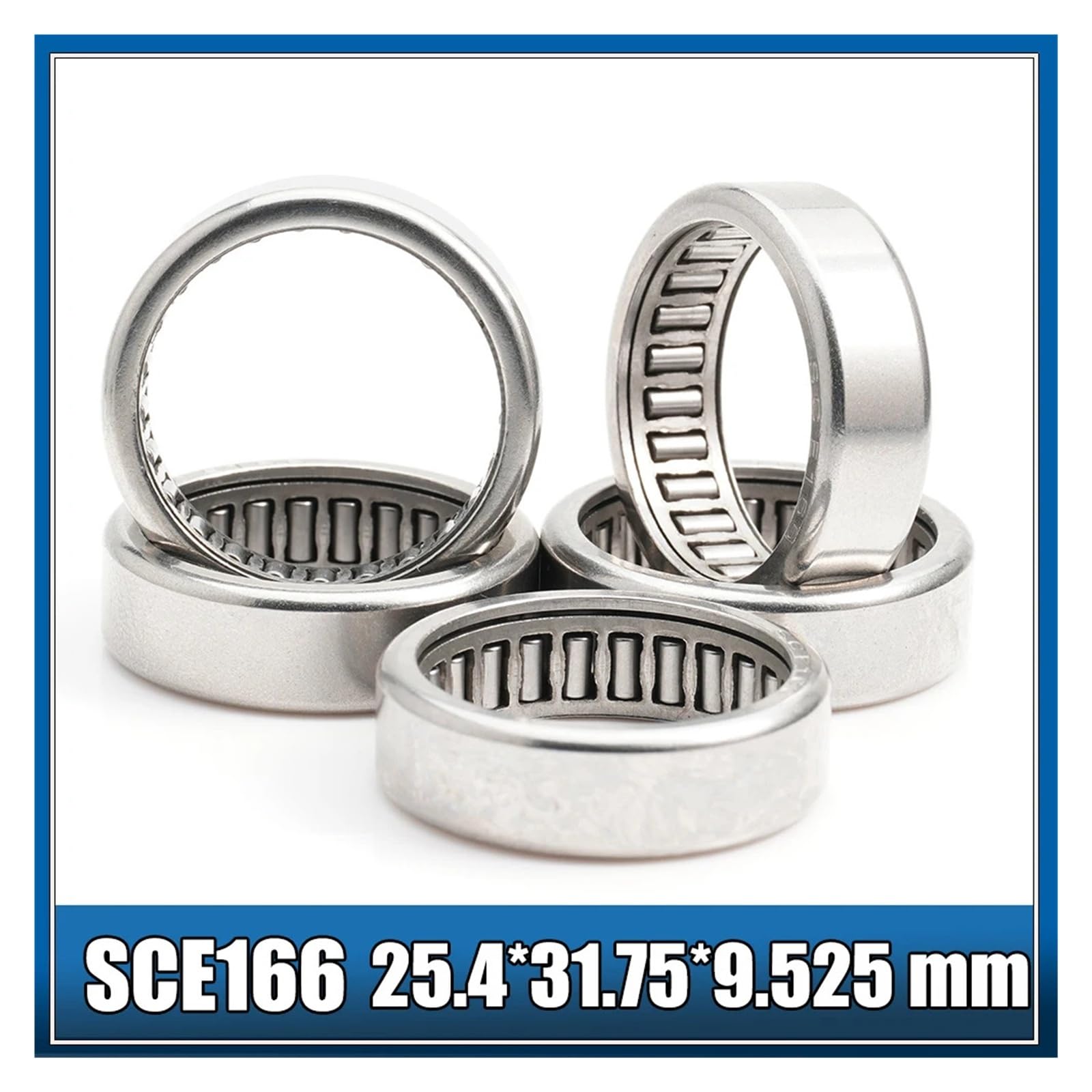 rodamiento de agujas con casquillo estampado SCE166 25.4x31.75x9.525 mm