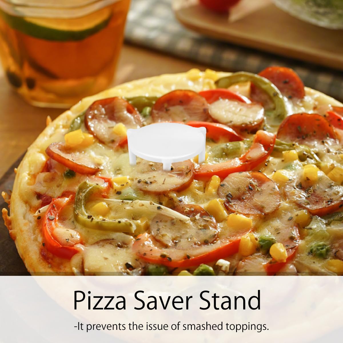 YARNOW Pizza Stativ Kunststoff Pizzahalter 4.5 Inch Stapelbar Pizzaschachtel Abstandhalter Für Restaurant Catering Zuhause