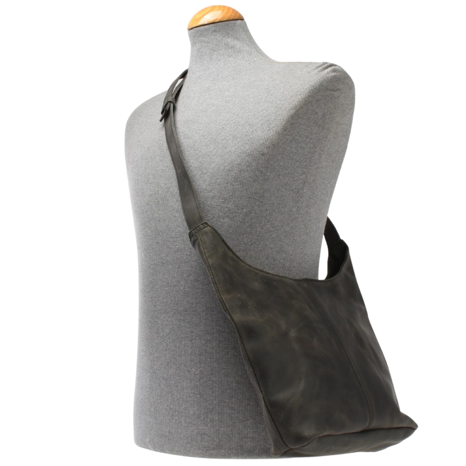 LECONI mittlere Umhängetasche Damen Schultertasche praktische Ledertasche für Frauen Beuteltasche Damentasche Shopper aus echtem Leder 30x30x9cm LE0073