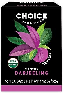 Sponsored Ad - Choice Organics - Organic Darjeeling Tea (3 Pack) - Fair Trade - Compostable - Contains Caffeine - 48 Organ...