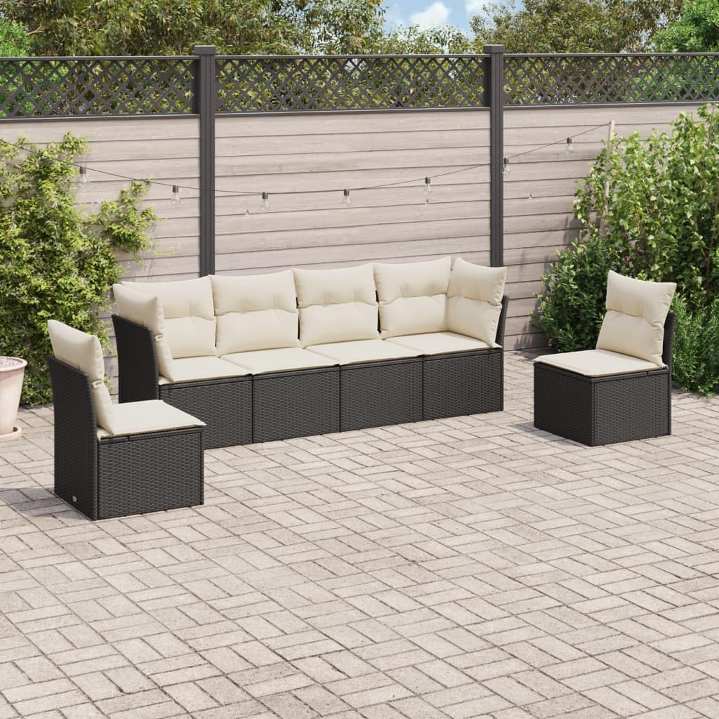 Polirattan odporny na warunki atmosferyczne taras balkon 46.8 cm czarny