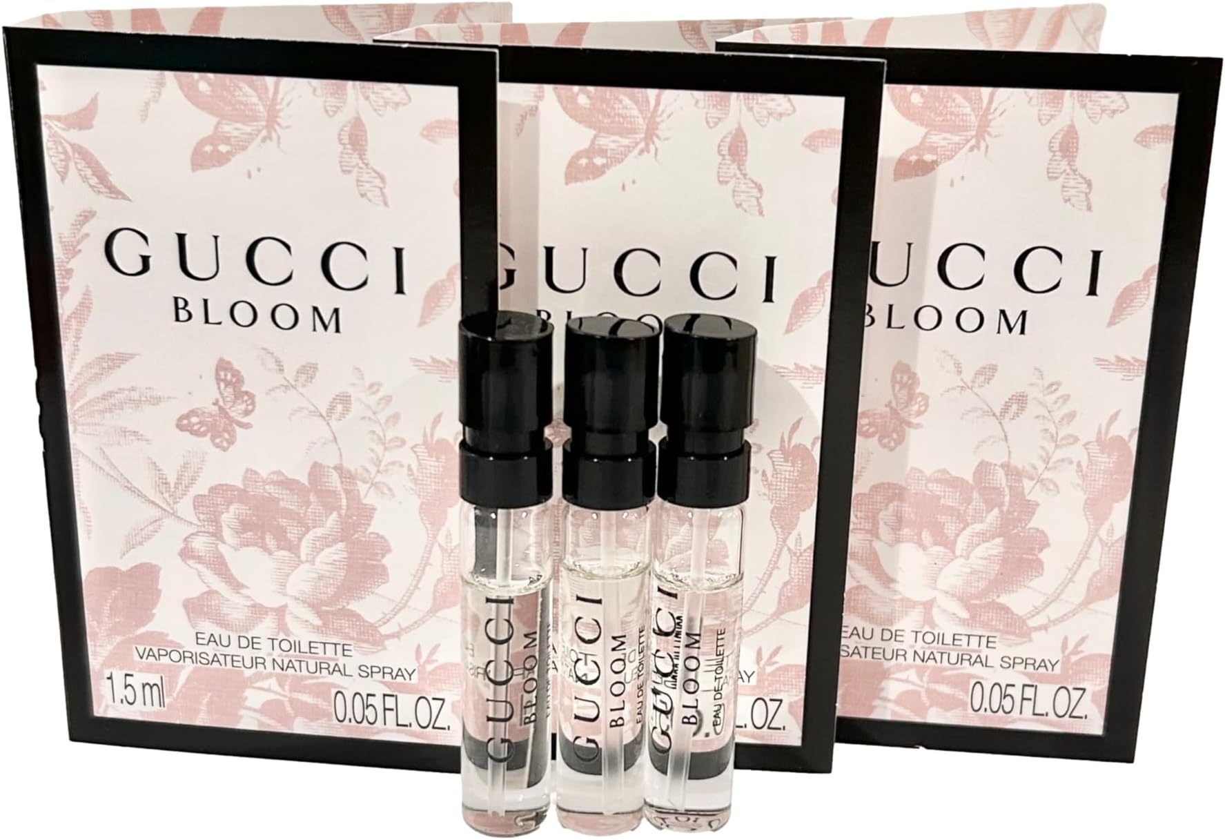 Bloom Sample Perfume Women EDT Spray 1.5 ml / 0.05 oz - set of 3