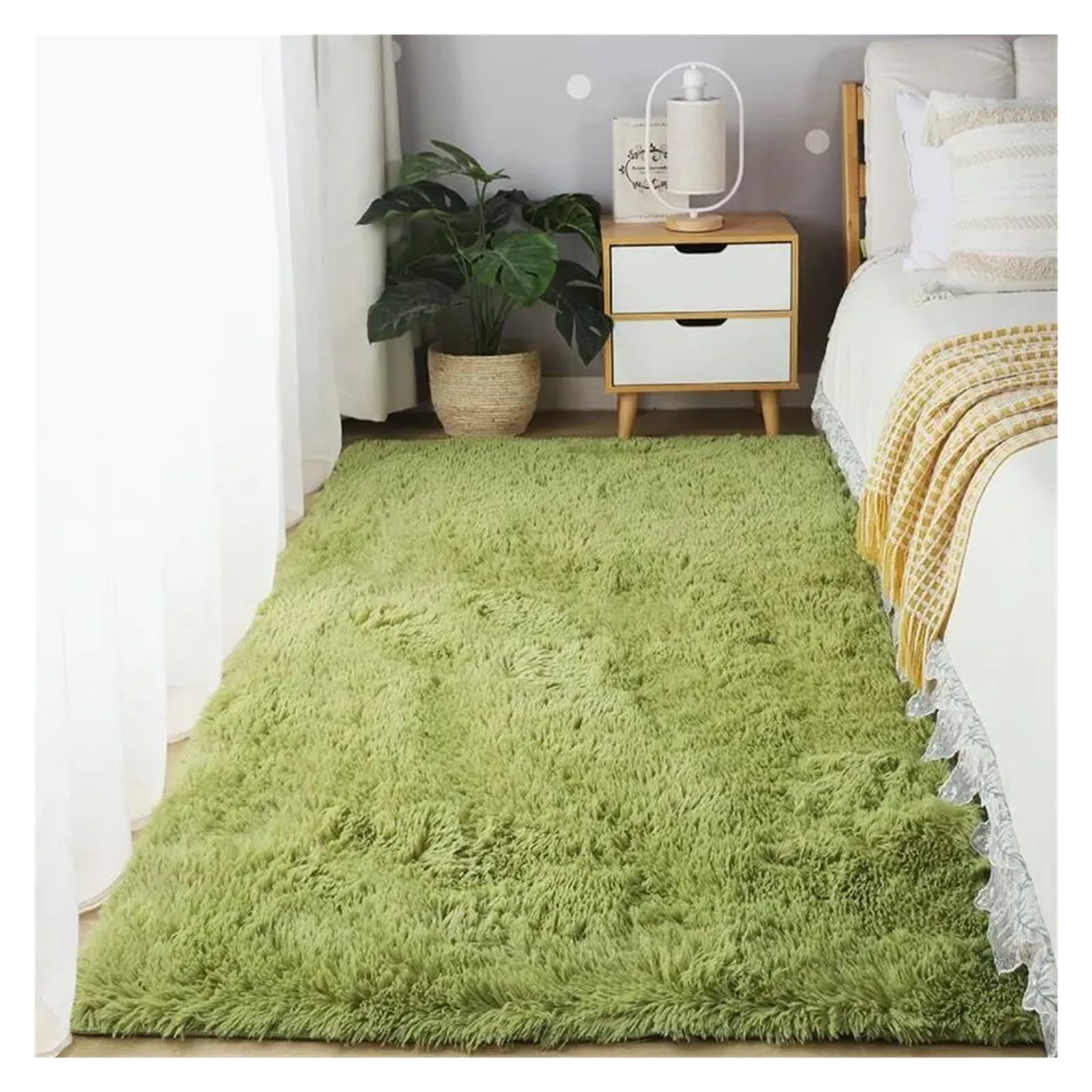 Tapis en peluche antidérapant contre le sol froid de la chambre