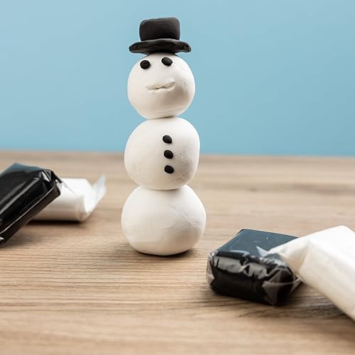 Miniatura 6 de White Air Dry - Arcilla de espuma de 8 onzas, arcilla de modelado súper suave para niños de 3 a 12 años, arcilla de moldeo ultraligera, segura y no