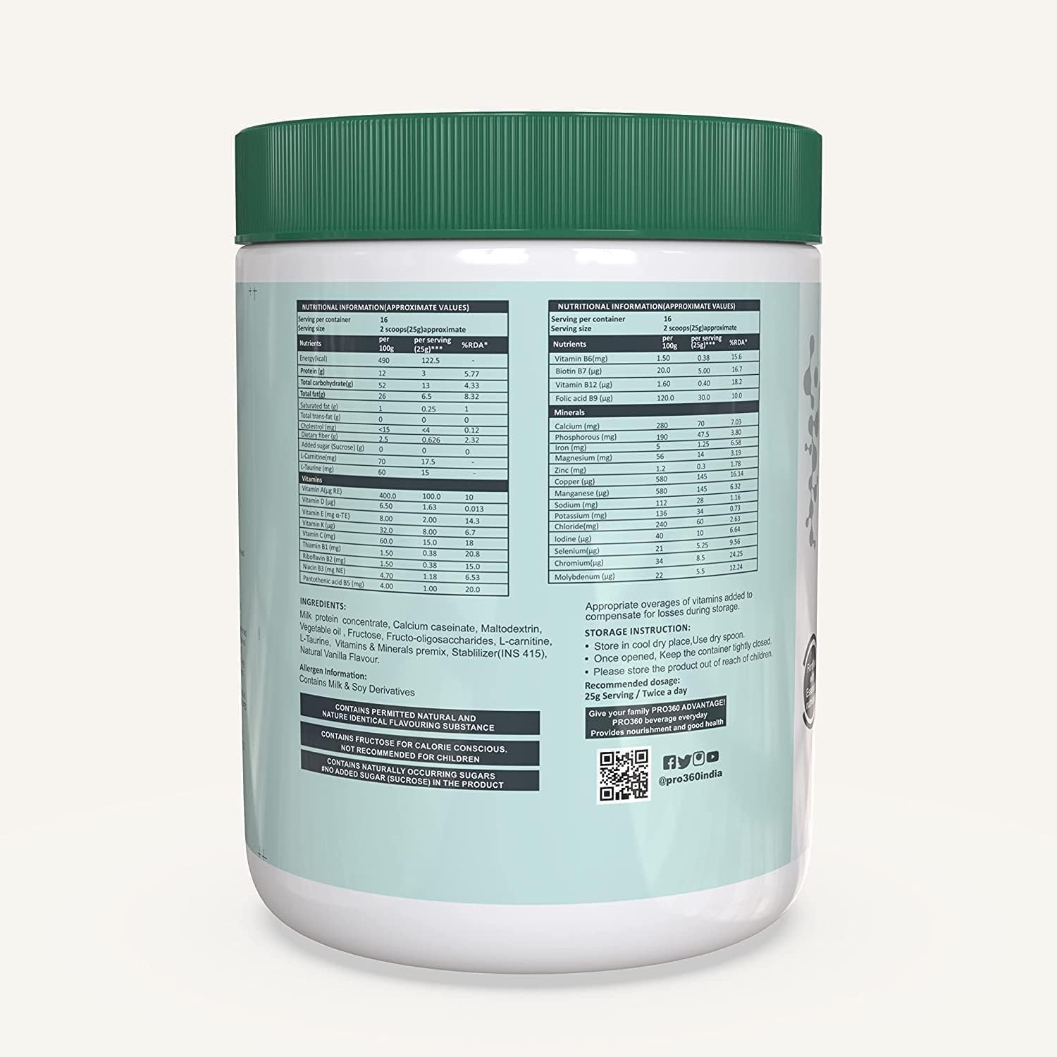 Senta LP - Non-Dialysis Care Nutritional Protein Drink (Vanilla Flavour) No Added Sugar, Special Dietary Supplement for Kidney/Renal Health, 400 Gm