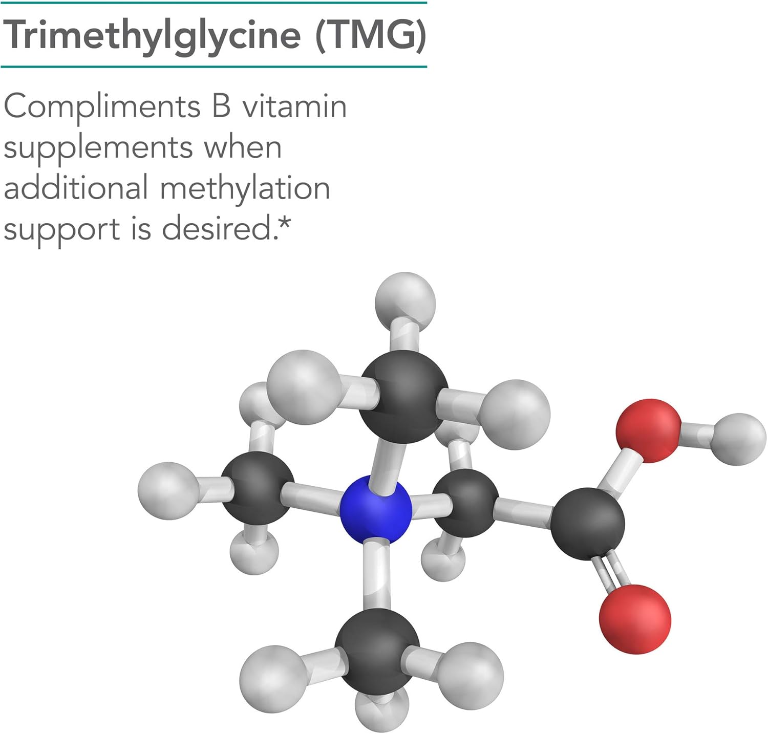 NutriCology TMG Trimethylglycine - Supports Cardiovascular & Liver Health - Delivers 750 mg Trimethylglycine per Serving - Vegetarian & Hypoallergenic - 100 Servings - 100 Capsules