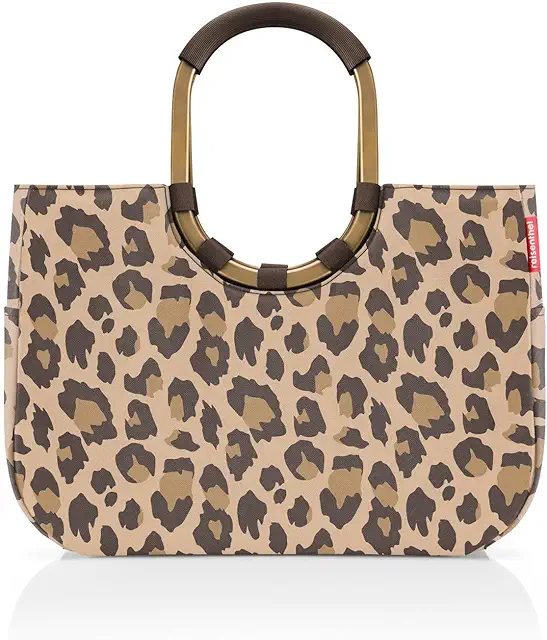 reisenthel kori loopshopper L frame leo macchiato – Stabile Tasche mit recycelten PET-Flaschen