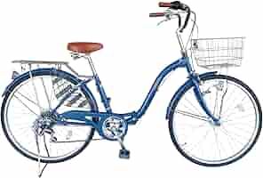 MYPALLAS(マイパラス)折畳シティサイクル26インチ シマノ6段ギア パン Amazon | MYPALLAS (マイパラス) 折畳シティサイクル26インチ