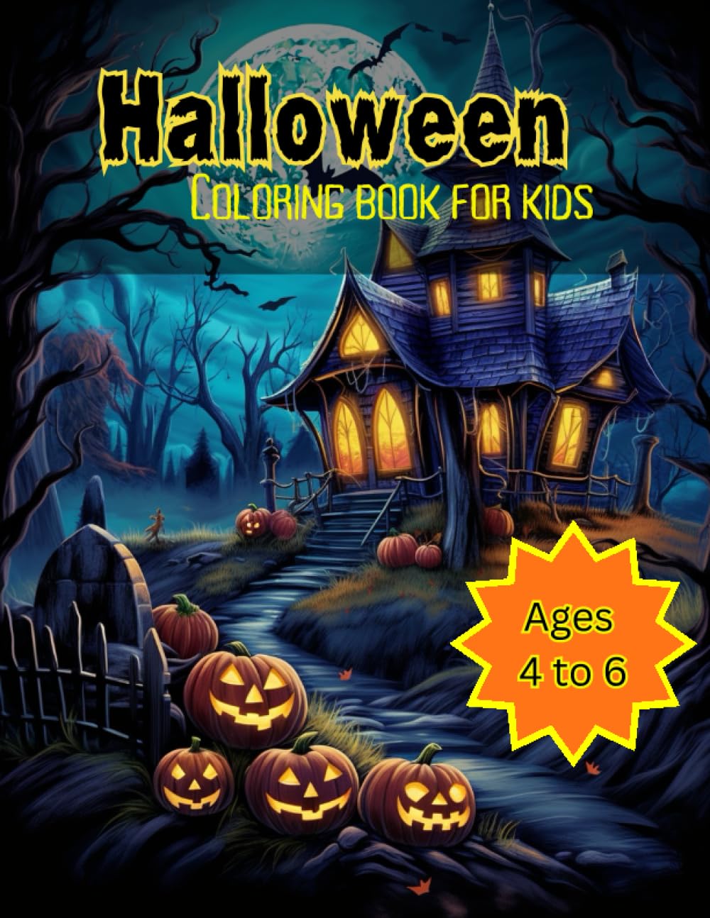 Halloween: Coloring book for kids