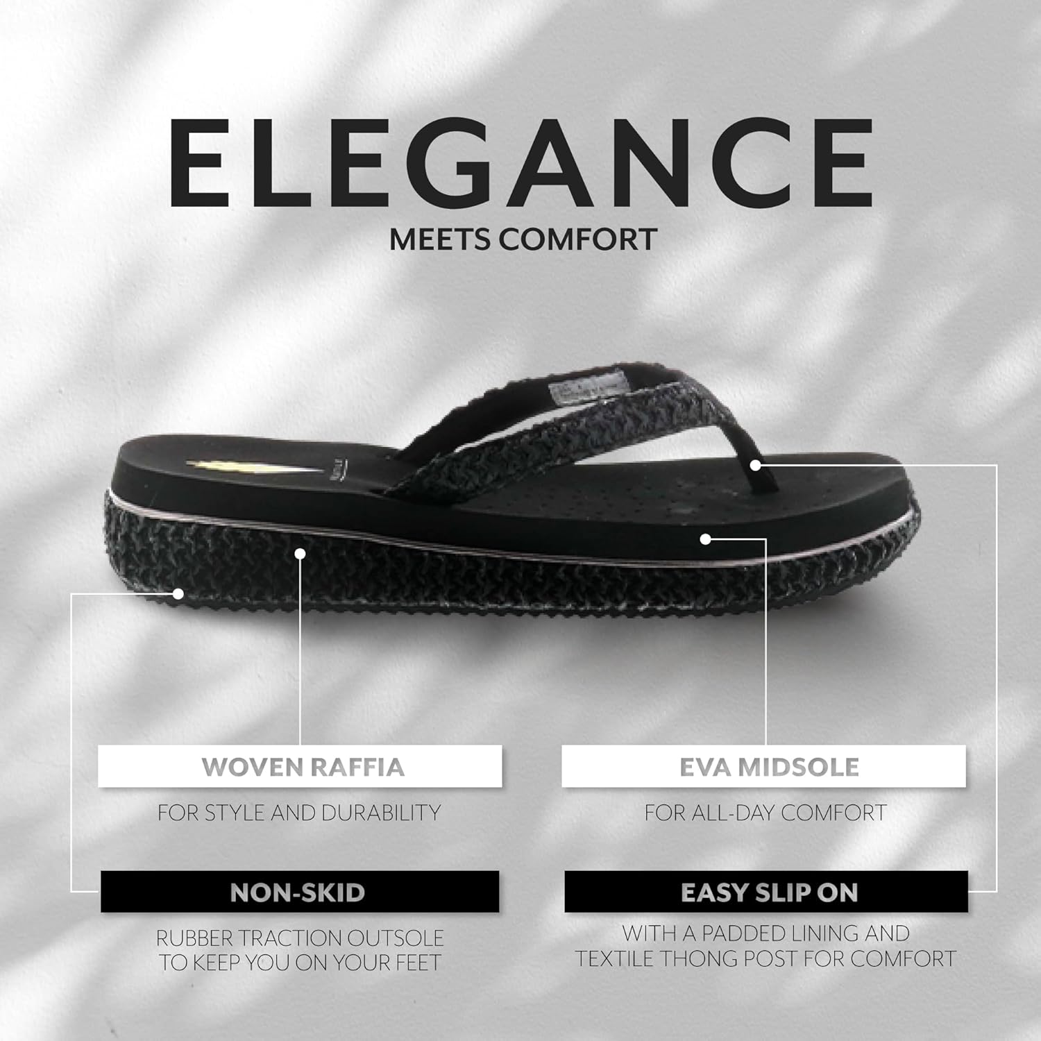 VOLATILE womens Palau Woven Thong Platform Sandal - Image 3