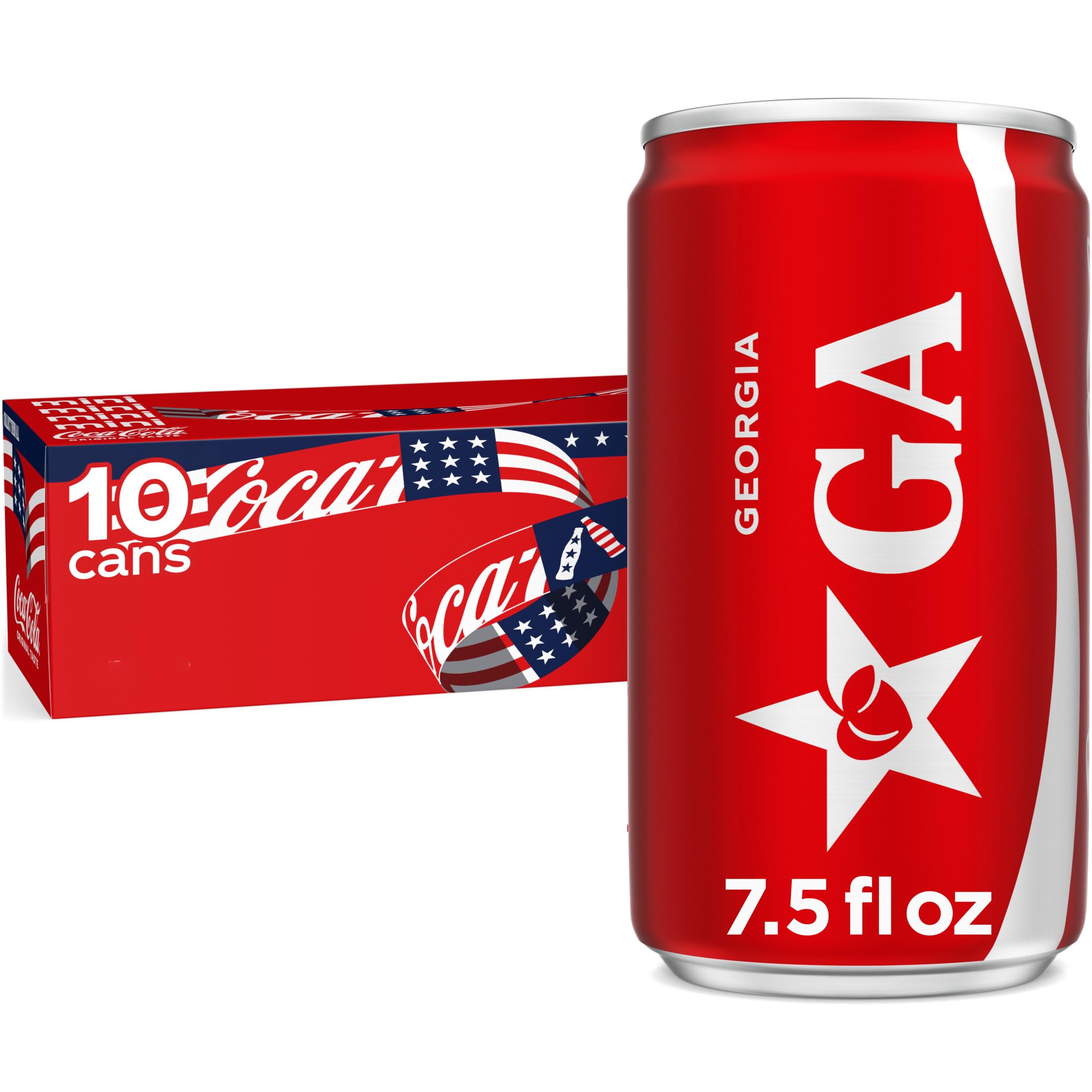 Amazon.com: Coca-Cola Soda Soft Drink Fridge Pack Mini Cans, 7.5