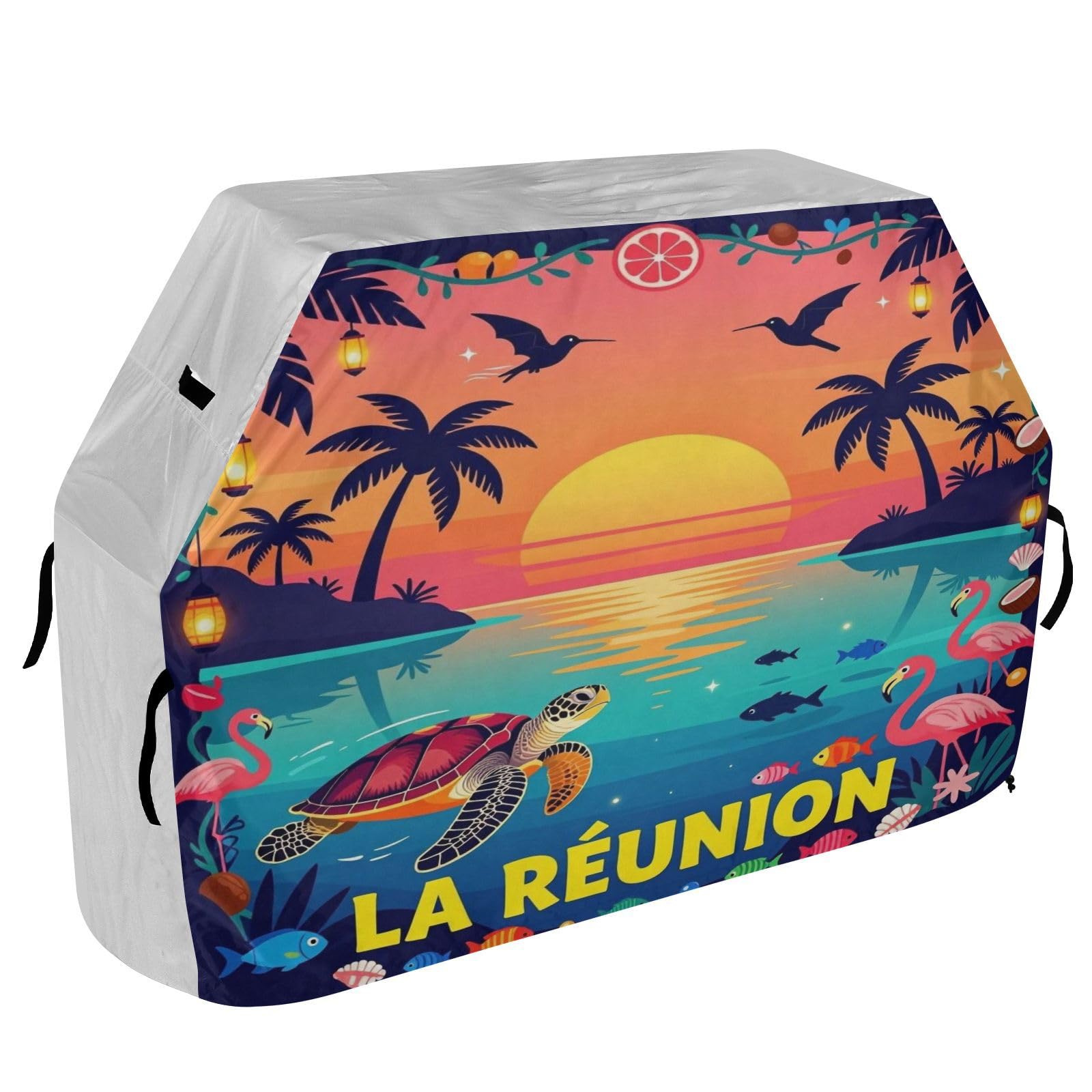 Fundas para ahumadores de 65 pulgadas resistentes a la decoloración y a los rayos UV para exteriores La Tortue Et L'?lot