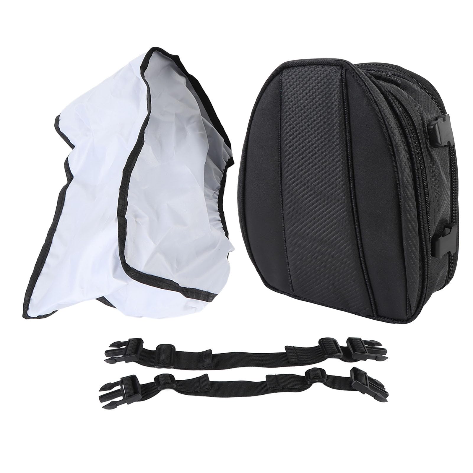 Erweiterbare Motorrad-Heckgepäcktasche, Stilvoll, Wasserdicht, 7,5–10 L Fassungsvermögen für Motorrad-Enthusiasten