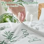 WhatsBedding 4 Mousse de mémoire de pouce Mousse Topper plein pour le soulagement de la douleur au dos, rempli de mousse de mémoire respirante gel, refroidissant le bambou Viscose Air Couche, oreiller supportif Haut de matelas Topper