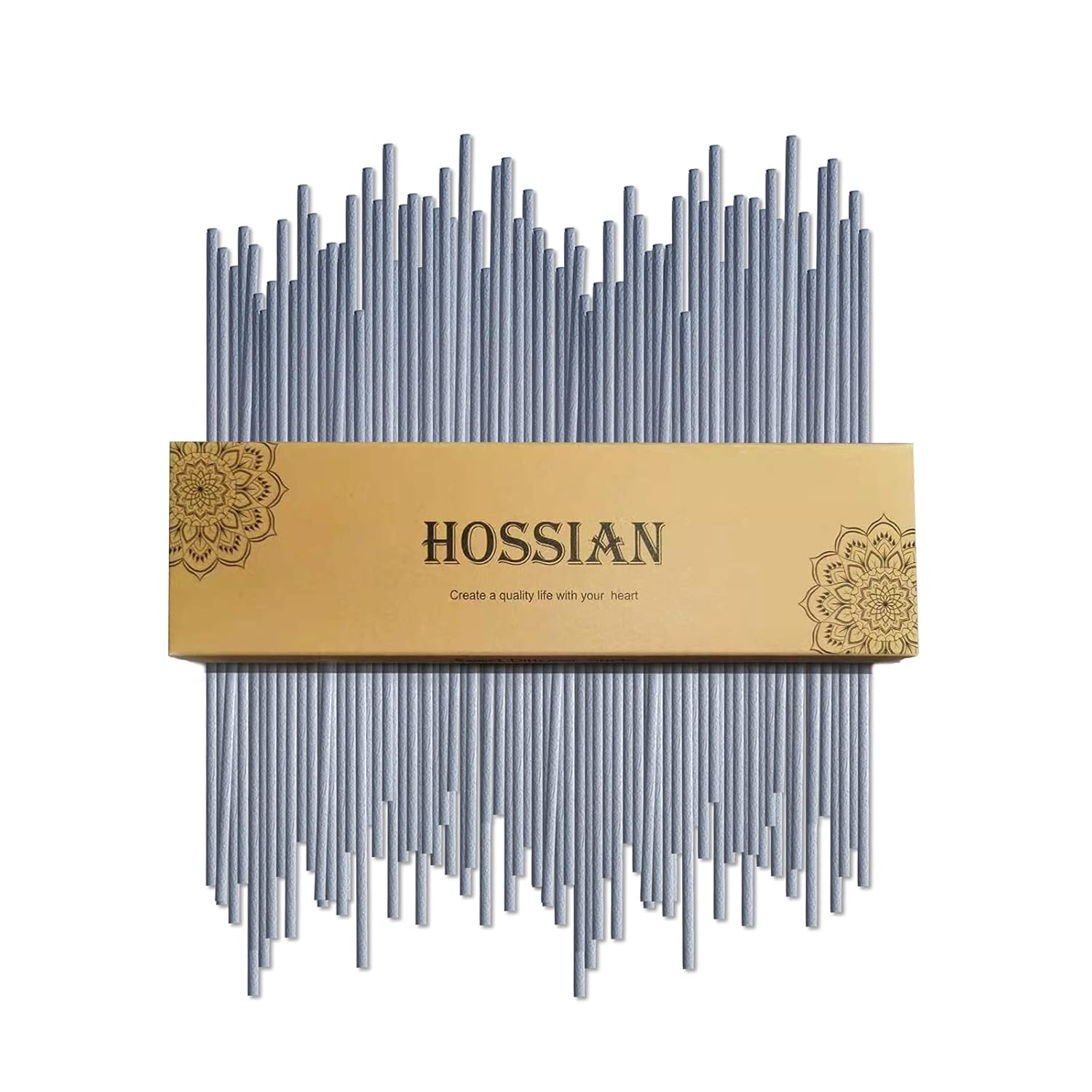 HOSSIAN 50PCS Reed Diffuser Sticks7.5Inch Grey diffuser sticksFragrance Decor for Office and