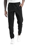 Mens&apos; Fleece Joggers Pants with Deep Pockets in Loose-fit Style