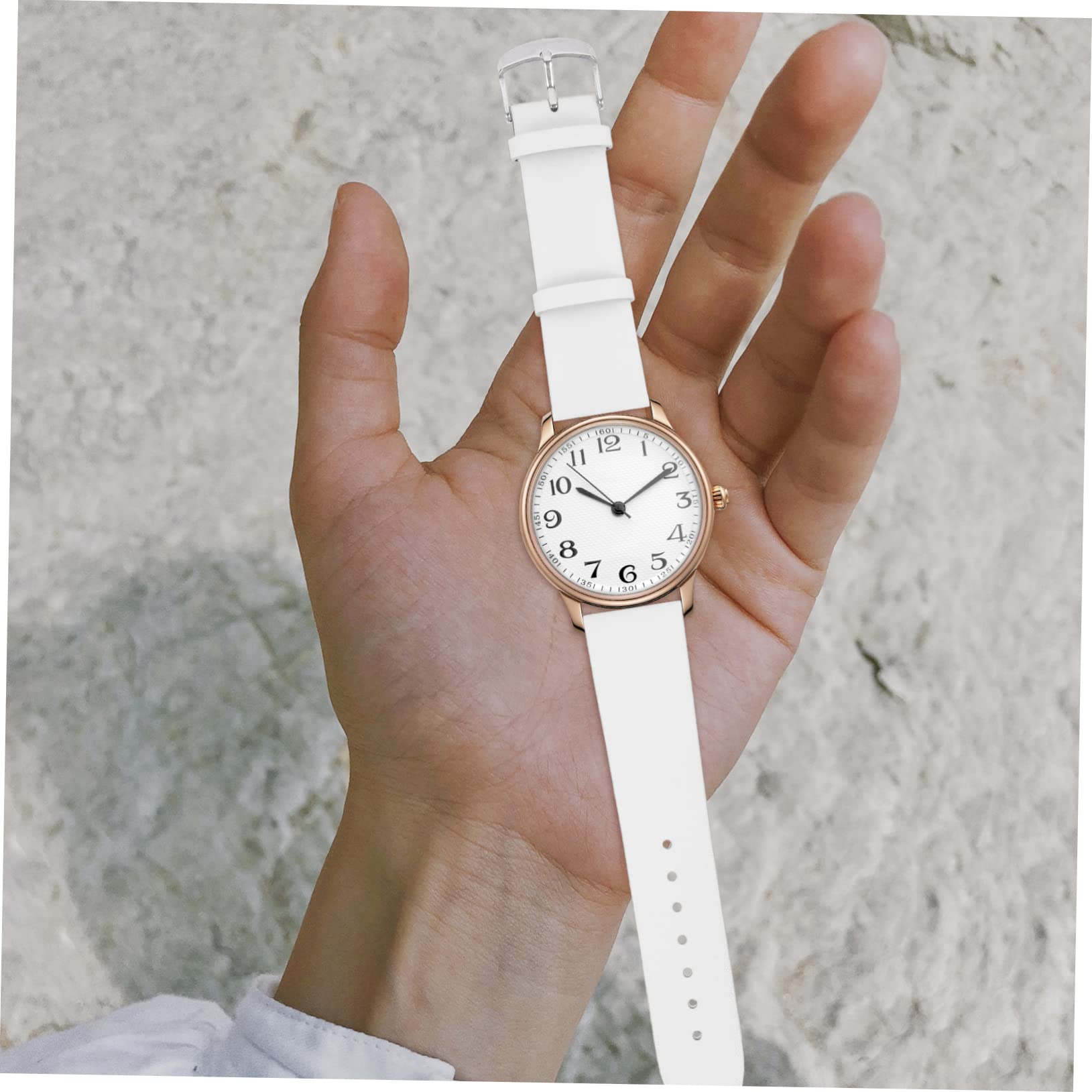 PACKOVE 5pièces Bracelet De Montre Cuir Remplaçable Résistant à Usure Boucle Inoxydable Design Élégant Et Pratique Pour Toutes Occasions