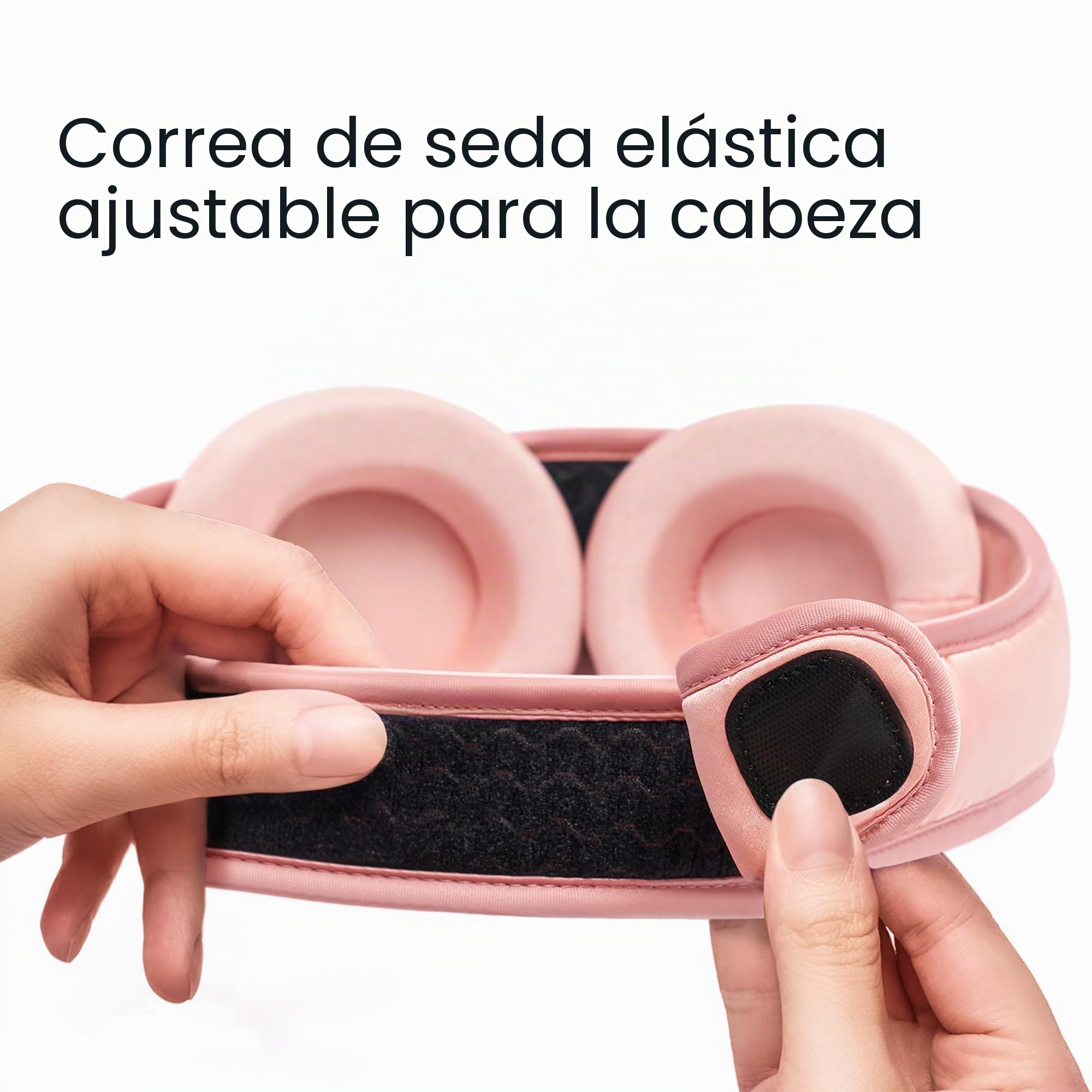 Manta Silk Mask - Antifaz para dormir de seda 100% opaca, 22 Momme Premium Silk Mask para sueño profundo, transpirable y lavable a máquina (rosa)