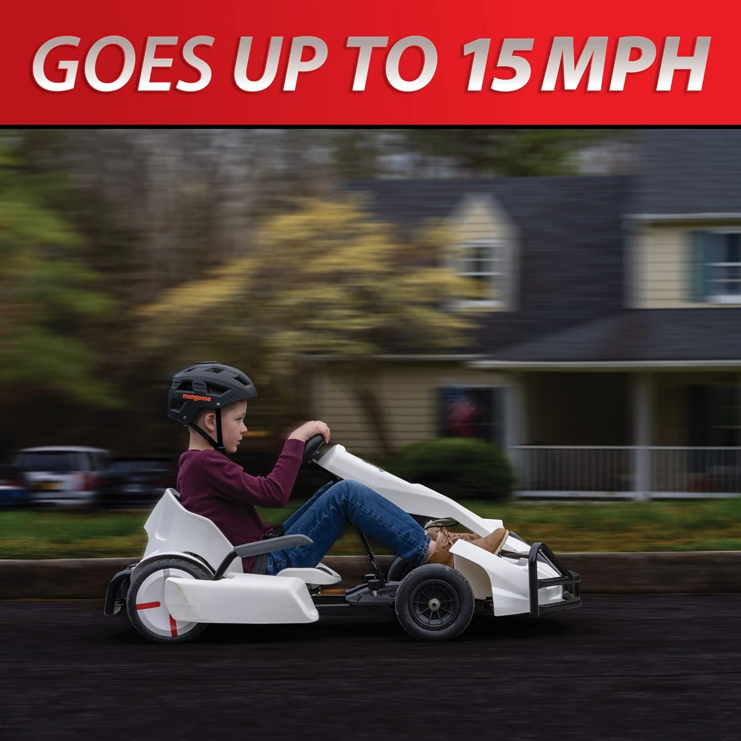 Fully Electric Kids Racing Go Kart, Speeds up to 15 MPH : Toys & Games