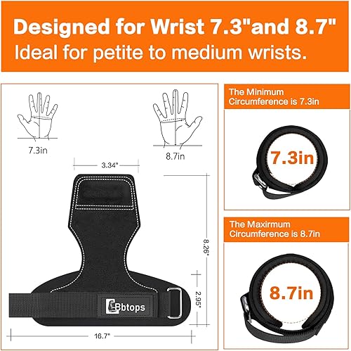 Miniatura 2 de Correa de muñeca de levantamiento de pesas, correas de cuero de doble capa para entrenamiento de fuerza de gimnasio, levantamiento de pesas, peso
