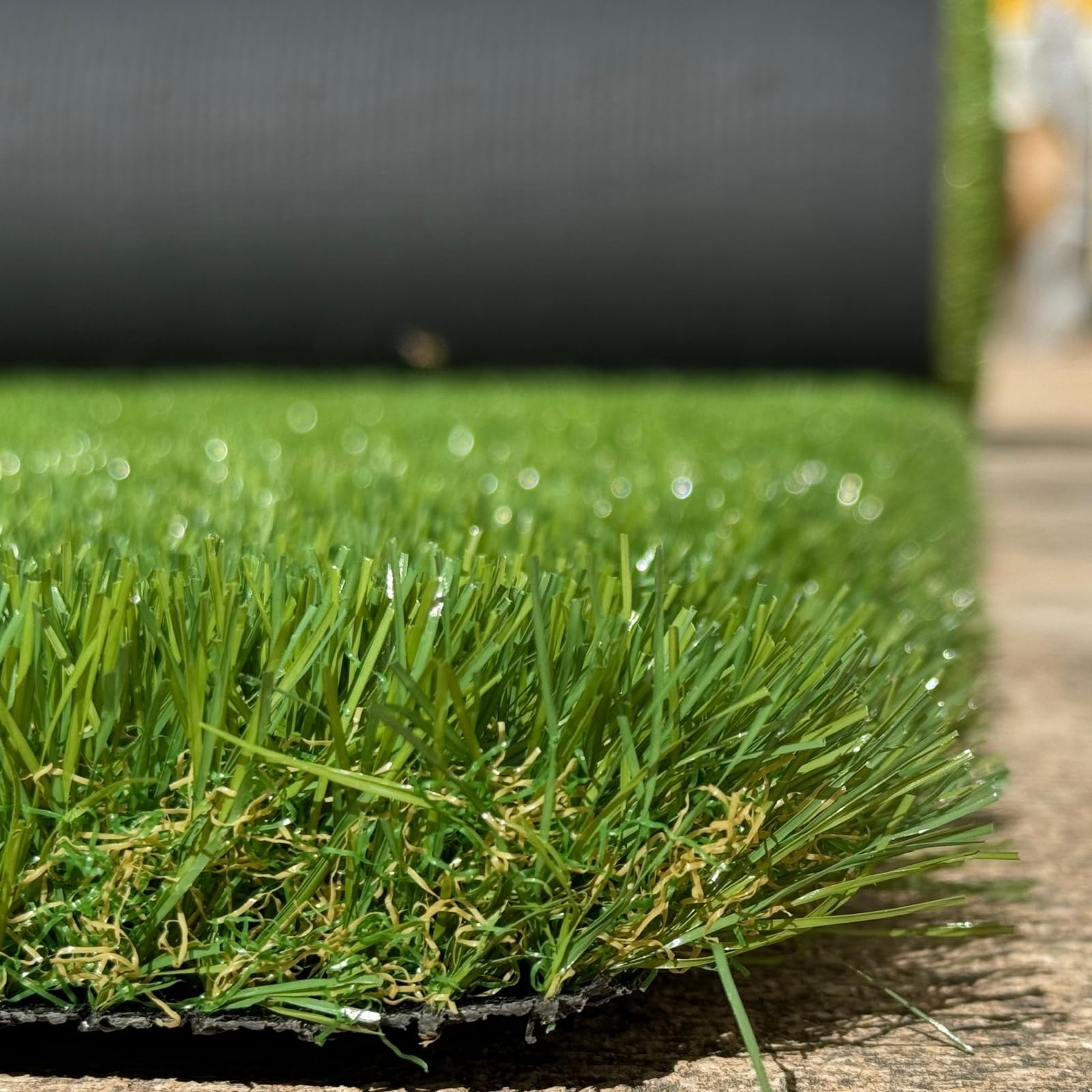 NEWCESPED CESPED ARTIFICIAL Artificial Grass 40 mm Ideal for Terrace, Garden, Patio, Balcony. Artificial Grass Rolls Many Cuts Available. Mod Sevilla (2mx3m = 6m2) in use