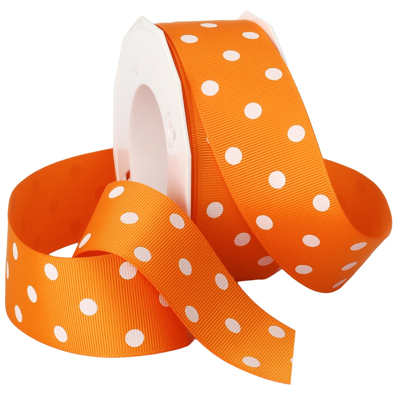 Ruban gros-grain mandarine pour décoration de table et ateliers