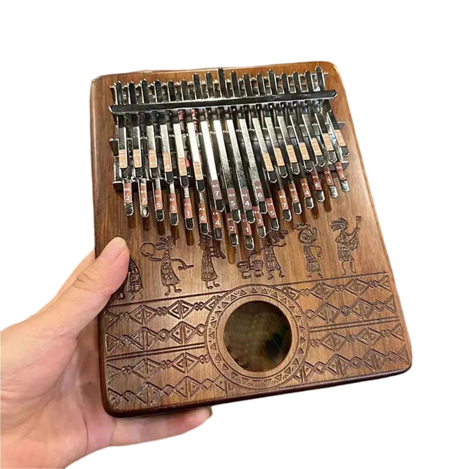 Kalimba Professionale Kalimba Pianoforte A Pollice Portatile Per Principianti Strumento A Tastiera Semplice 17 Note E 34(34 tone)